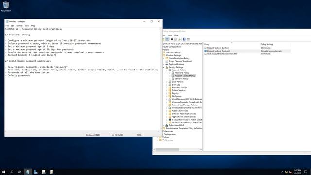 Windows Server 2019 - Password Policy GPO смотреть онлайн