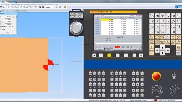 Fanuc 0i TF Tool Offset Setting смотреть онлайн