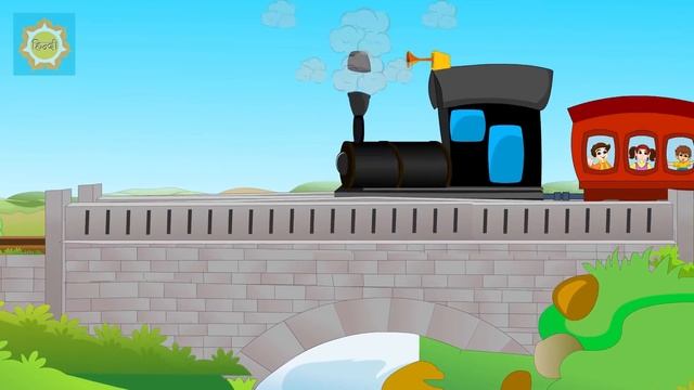 Rail Gadi Chuk Chuk | रेल गाड़ी छुक छुक | Kids Poem in Hindi Rhymes смотреть онлайн