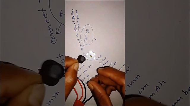 XPE 3w led chip test without led driver..360 lumens смотреть онлайн