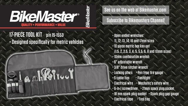 Bikemaster 17 Piece Tool Kit 15-1553