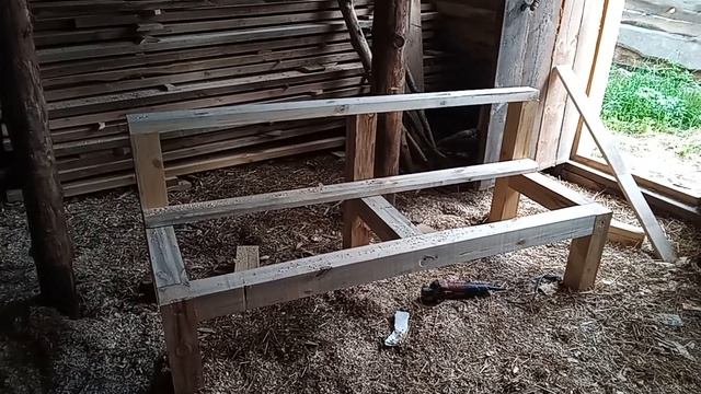 Лавка для улицы за 2 часа