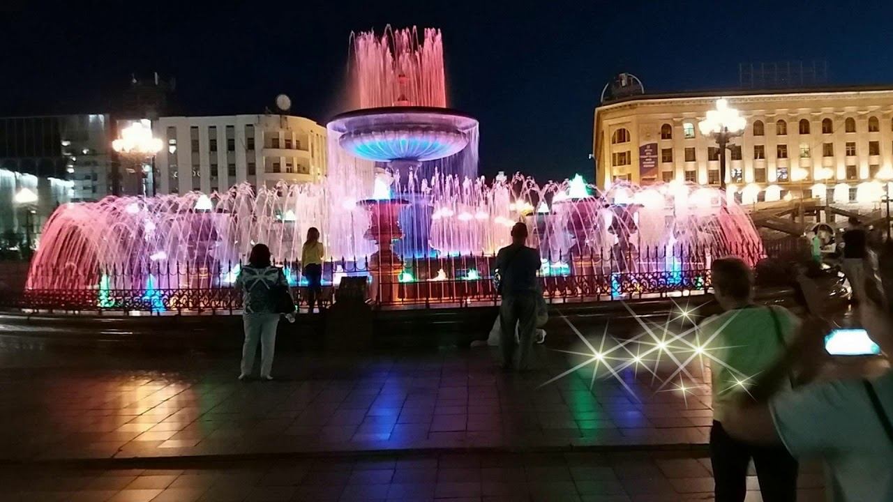 Центральноя площадь Хабаровска ночью смотреть онлайн