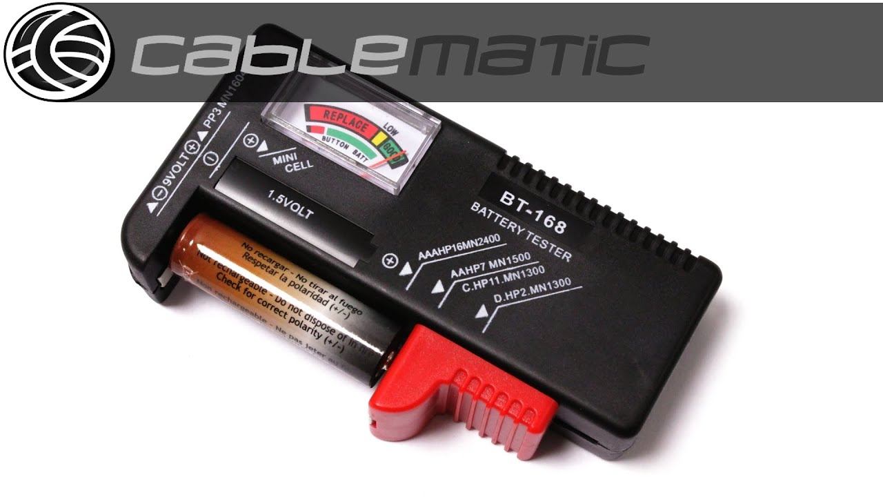 Comprobador de pilas universal distribuido por CABLEMATIC ® смотреть онлайн
