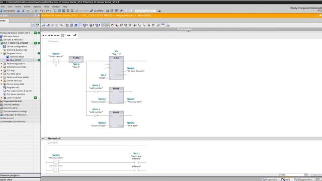 Sorting Station - Factory I/O linked with TIA Portal V15.1 смотреть онлайн
