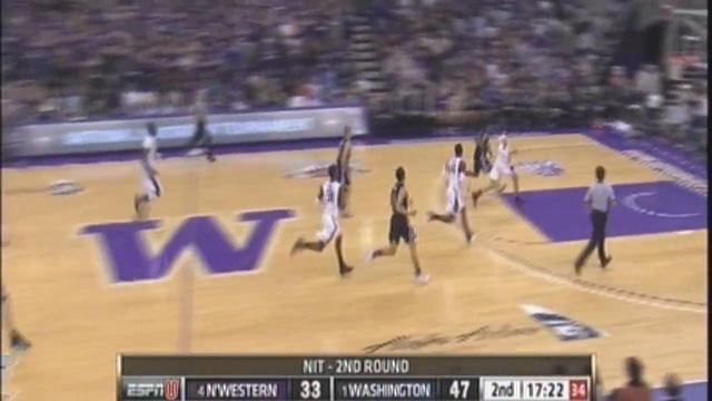 (3-16-12) NIT: Washington Huskies vs. Northwestern Wildcats смотреть онлайн