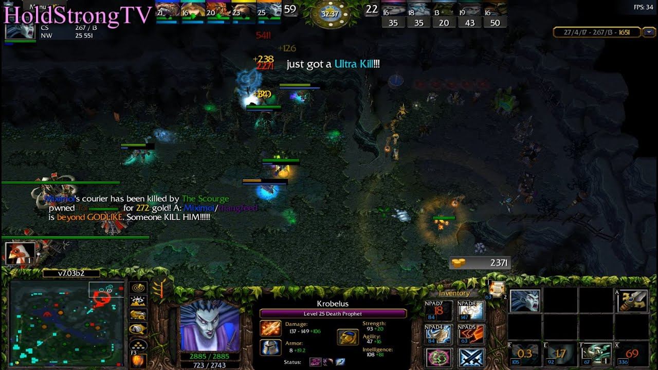 DOTA 1 Krobelus Death Prophet Beyond GODLIKE #3 + ULTRA KILL смотреть онлайн