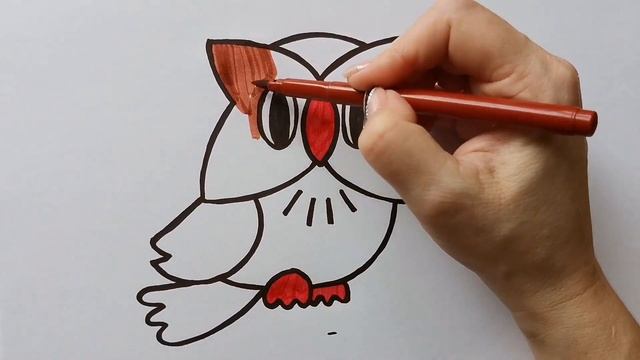 Как нарисовать СОВУ / Мультик раскраска СОВА / Нарисуй Ка смотреть онлайн