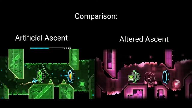 (2.12) - Comparison: Artificial Ascent vs Altered Ascent | Geometry Dash: Sea23 смотреть онлайн
