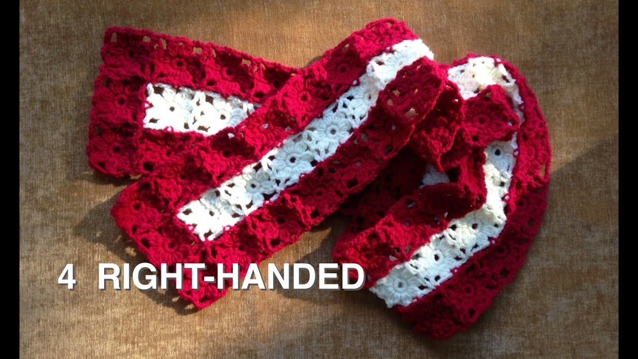 Watch How To Crochet Easy Poinsettia Scarf (4 RIGHTIES) смотреть онлайн