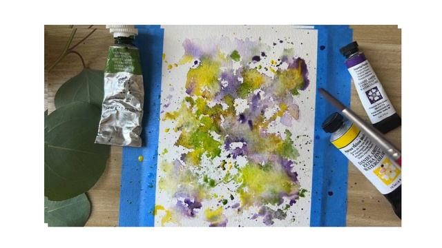 Relaxing and easy Watercolor Tutorial: Lavender Splash & Doodle Painting for Beginners смотреть онлайн