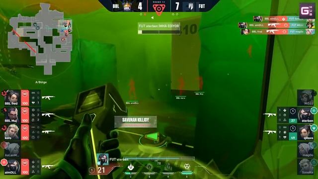 BBL vs FUT / VALORANT ESPORTS / STERBEN ÖLÜM DEMEK / STERBEN MAÇ KAZANDIRAN CLUTCH/VALORANT TURNUVA смотреть онлайн