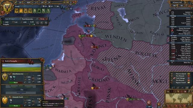 Tok plays EU4 - Russia episode 29 - Lithuania Defeated смотреть онлайн