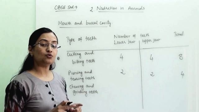 Table 2.2|| Type of teeth, Number of teeth & Total teeth in mouth,Nutrition in animal ch-2|| Class- смотреть онлайн
