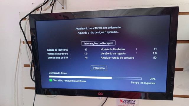 Atualização Do Receptor Vivensis VX10 - Atualização V50.