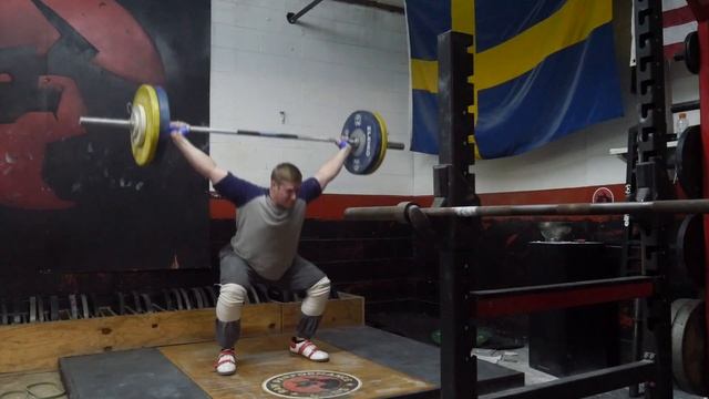 222 lb / 101 kg - Power snatch + OHS смотреть онлайн
