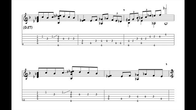 "In a Sentimental Mood" - Ryo Kawasaki (Jazz Guitar Transcription) смотреть онлайн