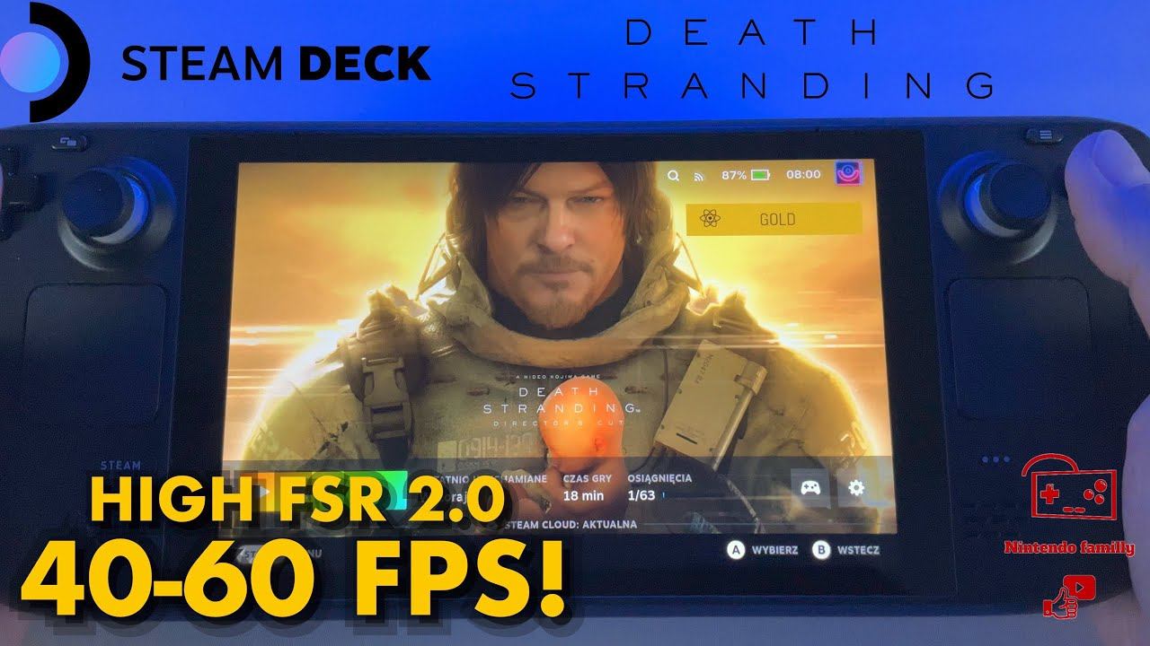 DEATH STRANDING FSR 2.0 HIGH 40-60FPS | Steam Deck 4k60 смотреть онлайн