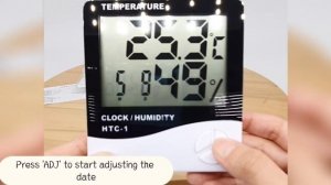 HTC-1 Indoor Digital Humidity Alarm Clock