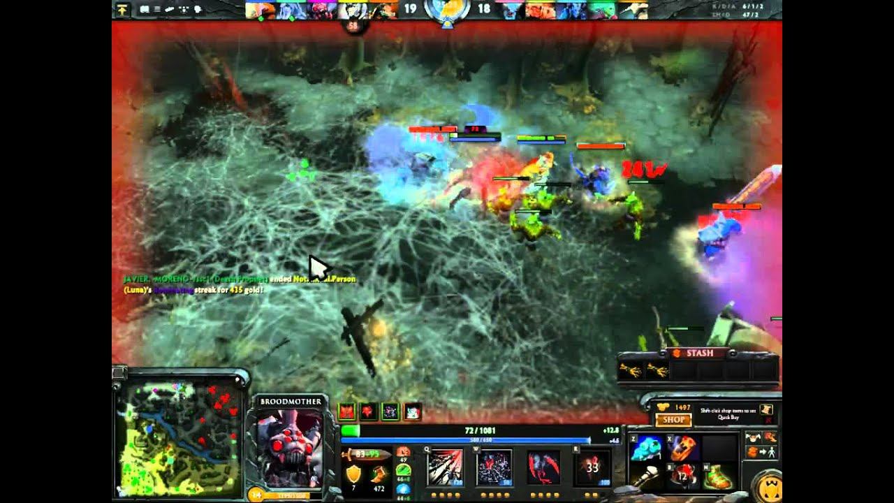 Dota2 Ares Plays Brood Mother (diverse build and gameplay) смотреть онлайн