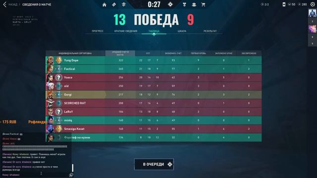С апом платины 3 упал скил?#Valorant смотреть онлайн
