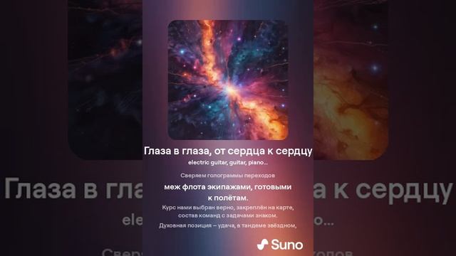 Глаза в глаза, от сердца к сердцу. Автор текста Шпигун Дмитрий Александрович. Музыка и голос ИИ смотреть онлайн