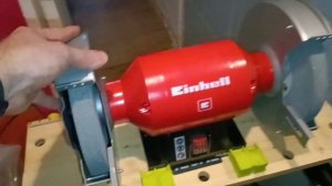 квартирный тихий наждак. Точильный станок Einhell TC-BG 200 4412820. год спустя отзыв. обзор вкрадце
