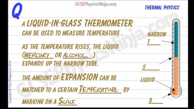GCSE Physics - The Liquid-in-Glass Thermometer смотреть онлайн