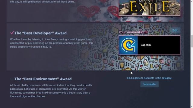 Steam 2018 "The Steam Awards" Nominations (Ends November 27th 10 am Pacific) смотреть онлайн