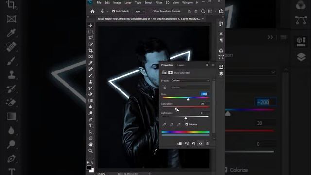 Neon Light Effect Photoshop Tutorial смотреть онлайн