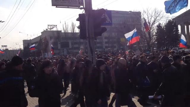 Русская весна в Донецке 09.03.2014 смотреть онлайн