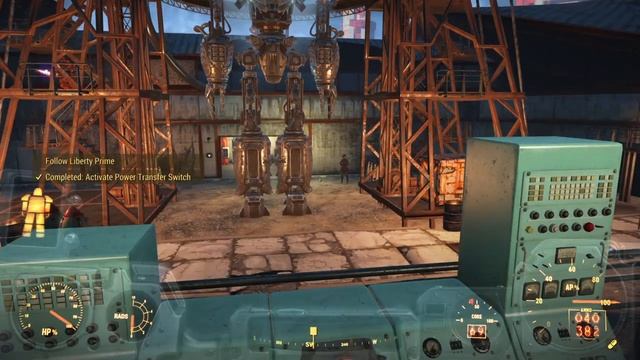 Fallout 4 Liberty Prime attack on the Institute part 1 смотреть онлайн
