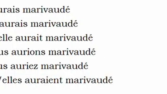 Изучение французского языка = Спряжение глаголов = Marivauder смотреть онлайн