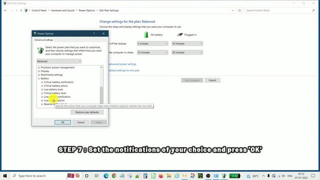 How to Set Battery Percentage Notifications in Windows 10 | Battery Notification NOT showing смотреть онлайн