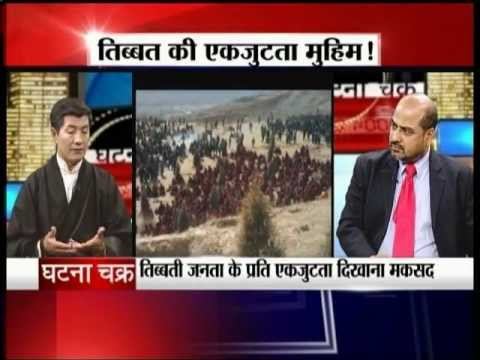 Dr.Lobsang Sangay with Dilip Singh in Ghatnachakra on Jain TV 30-1-2013 смотреть онлайн