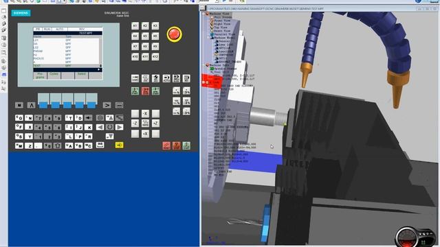 CNC lathe programing (first attempt at g-code programing) смотреть онлайн
