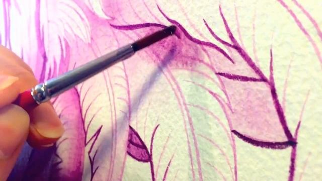 Dr. Ph. Martin's Hydrus Watercolor Painting Process Time Lapse - Year of the Rooster смотреть онлайн