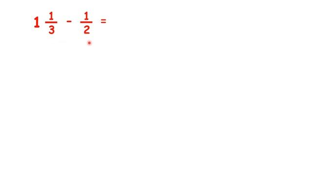 Subtract a fraction from a mixed number смотреть онлайн