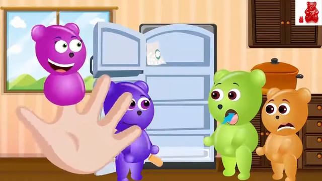 Mega Gummy Bear eat ice cream and doctor | special finger family nursery rhymes | Gummybearfun смотреть онлайн