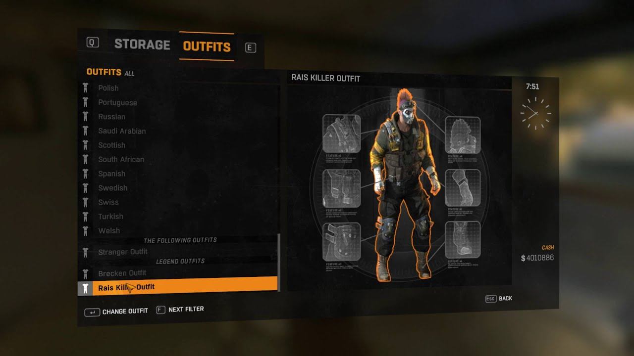 Dying Light - Rais Killer Outfit смотреть онлайн