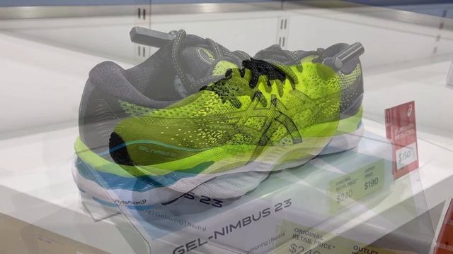 Asics Gel Nimbus 23 (Hazard Green/Black) - Style Code: 1011B004-300 смотреть онлайн