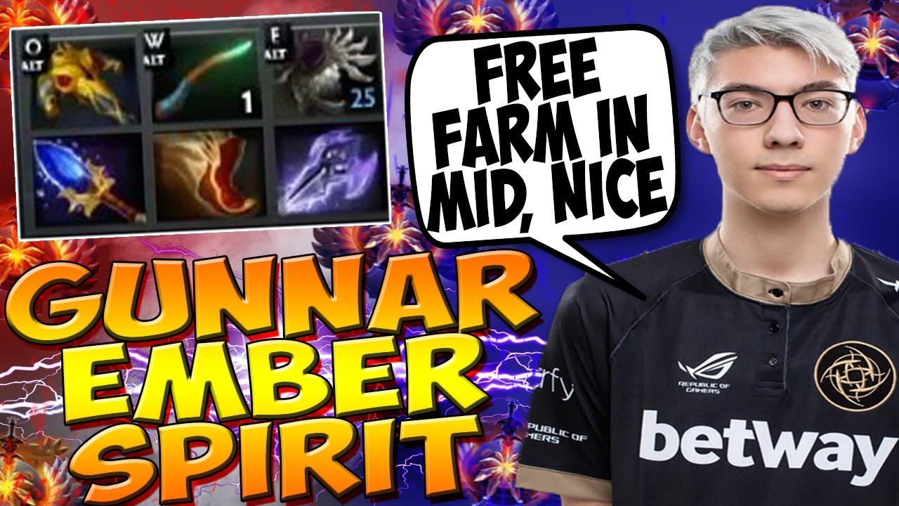 GUNNAR ON SIGNATURE EMBER SPIRIT NEW BUILD DOTA 2 GUIDE / Dota Forever смотреть онлайн