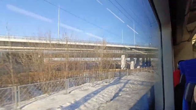 Эстакада в районе 25-го км Ленинградского шоссе за день до открытия смотреть онлайн