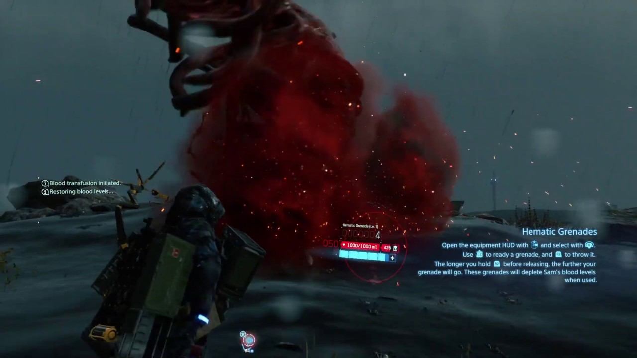 Death Stranding - Equipment Trial: Hematic Grenade/First Beached Thing Kill (Hard Difficulty) смотреть онлайн