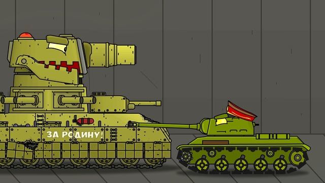 Фиджерон и кв-44м Vs Pz60 - Мультики про танки смотреть онлайн