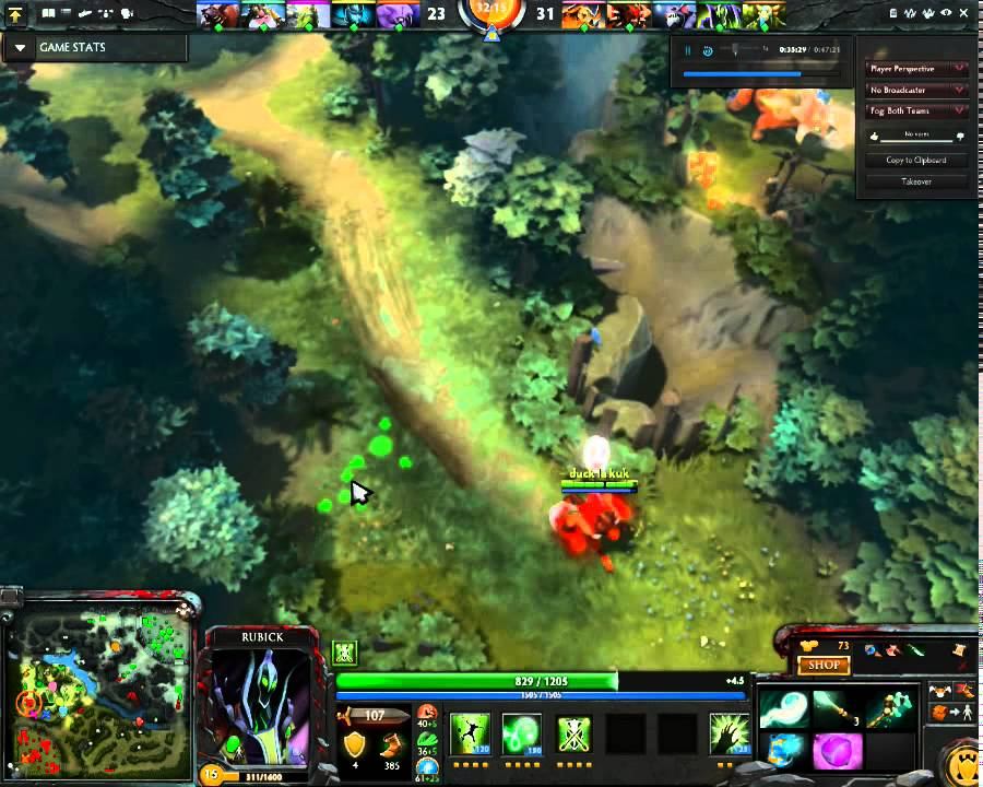 Dota 2 Rubick escaping from war. смотреть онлайн