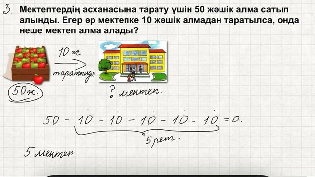 Математика 2 сынып 73 сабақ Бөлу смотреть онлайн