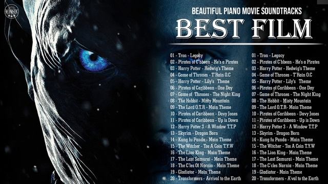BEST OF SOUNDTRACKS FILM |🎵Beautiful Piano Instrumental Music Cover Movie Sountrack