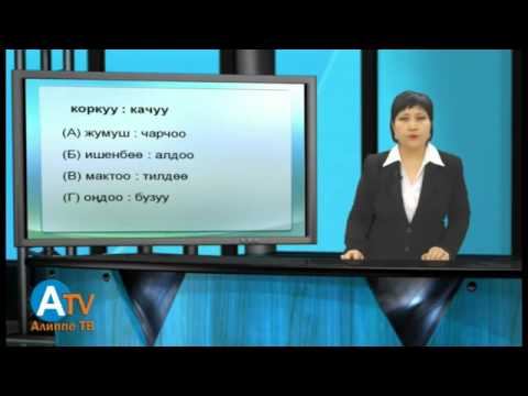 Негизги тест Окшоштуктар аналогиялар смотреть онлайн