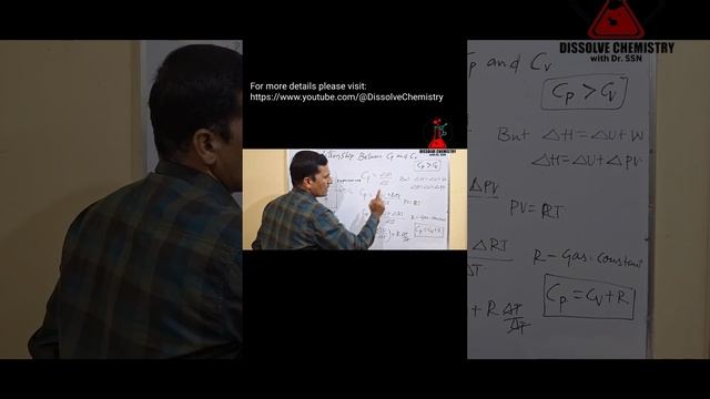 Relation b/w Cp &Cv 😱📚 # viral # short # Thermodynamics #chemistry @dissolve Chemistry смотреть онлайн